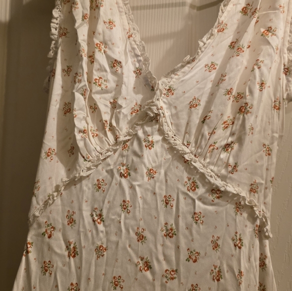 Doen Tahlia Silk Dress Midi Sleeveless Citrus Blossom Floral Print Size XS - Picture 12 of 16